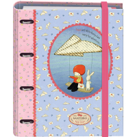 Dohe Santoro Poppi Loves Messenger Carpeta de 4 Anillas A4 con Recambio de 100 Hojas, 4 Separadores