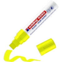 Edding 4090 Rotulador de Tiza Liquida, Punta Biselada, Trazo entre 4 y 15mm, Olor Neutro, Amarillo Neon