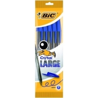 PACK 5 Bic Cristal Large, Punta 1.6mm, Trazo 0.6mm, Azul