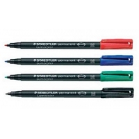 Pack de 4 Rotuladores Staedtler Lumocolor 318 Permanentes, Punta Fina Redonda, Trazo 0.6mm