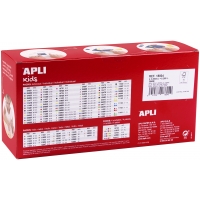 Apli Gomets Geometricos Surtidos Parchis - 20mm - Adhesivo Permanente - 8260 Gomets - 59 Hojas Pretroqueladas - 35 Gomets por Ho