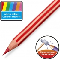 Bic Kids Evolution Stripes Caja de 12 Lapices de Colores Surtidos, Mina Pigmenta