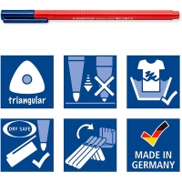 Staedtler Triplus 323 Pack de 40 Rotuladores de Punta Fina, Trazo 1mm
