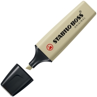 Stabilo Boss Naturecolors Pack de 4 Marcadores, Trazo 2-5mm, Colores Negro, Ocre Oscuro, Siena y Verde Barro