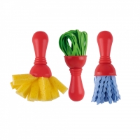 Apli Kids Paint & Fun Pack de 3 Pinceles de Goma EVA y Esponja, Formato Maxi