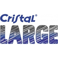 Caja de 50 Bic Cristal Large, Punta Gruesa 1.6mm, Trazo 0.60mm, Negro
