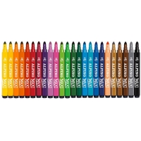 Alpino Pack de 24 Maxi Rotuladores Gruesos, Punta de 6mm