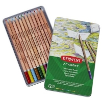 Derwent Academy Pack de 12 Lapices Acuarelables, Pi