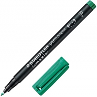 Staedtler Lumocolor 318 Rotulador Permanente, Punta Fina Redonda, Trazo 0.6mm, Verde