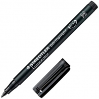 Staedtler Lumocolor 317 Rotulador Permanente, Punta Media Redonda, Trazo 1mm, Negro