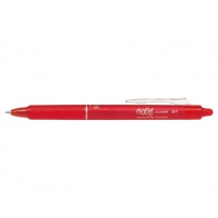 Pilot Boligrafo de Gel Borrable Retractil Frixion Clicker, Punta 0.7mm, Trazo 0.4mm, Grip, Rojo
