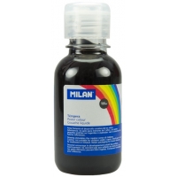 Milan Botella de Tempera 125ml Color Negro