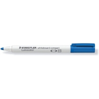 Staedtler Lumocolor 341 Marcador para Pizarra Blanca, Punta Biselada 1, 2mm, Azul