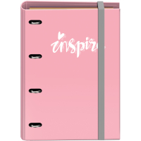 Dohe Serie Pastel Carpeta de 4 Anillas A4 con Recambio de 100 Hojas, 4 Separadores