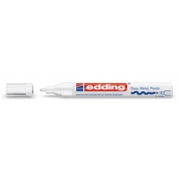 Edding 750 Rotulador Permanente, Trazo 2-4mm, Seca rápido, Blanco