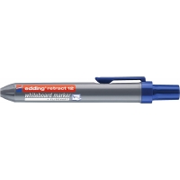 Edding Retract 12 Rotulador para Pizarra Blanca Retractil, Trazo entre 1.5 y 3mm, Seca rápido, Azul