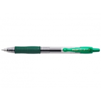 Pilot Boligrafo de Gel G2 Rollerball Retractil, Punta 0.7mm, Trazo 0.32mm, Grip, Verde