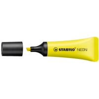 Stabilo Neon 72 Marcador Fluorescente, Trazo 2-5mm, Cuerpo en Forma de Tubo, Amarillo