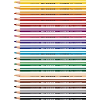 Stabilo Trio Thick Pack de 18 Lapices de Colores, Mina de 4.2mm, Forma Triangular