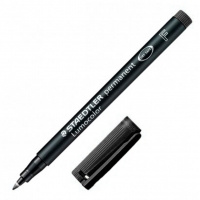 Staedtler Lumocolor 318 Rotulador Permanente, Punta Fina Redonda, Trazo 0.6mm, Negro