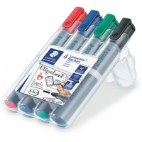 Pack de 4 Marcadores Staedtler Lumocolor Flipchart 356 Permanentes