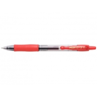 Pilot Boligrafo de Gel G2 Rollerball Retractil, Punta 0.7mm, Trazo 0.32mm, Grip, Rojo