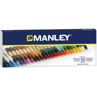Manley Pack de 50 Ceras Blandas de Trazo Suave