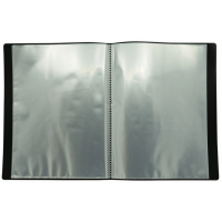 Carpeta con 60 Fundas, A4, Negro
