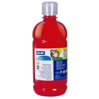 Milan Botella de Pintura para Dedos 500ml Color Rojo