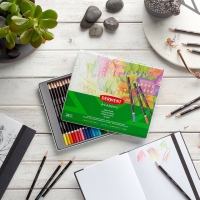 Derwent Academy Pack de 24 Lapices de Colores de Gran Calidad
