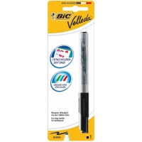 Bic Velleda 1741 Marcador para Pizarra, Punta de 4.5 mm, Trazo 1.4mm, Tinta base acetona, Borrado facil, Negro