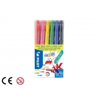 Pilot Pack de 6 Rotuladores Frixion Colors, Borrable, Punta Media 2.5mm, Trazo 0.63mm