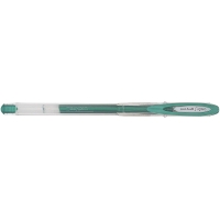 Uni-ball Signo Noble Metal Gel, Punta de Acero Inoxidable 0.8 mm, Trazo 0.50 mm, Tinta Gel, Verde Metalizado