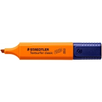 Staedtler Textsurfer Classic 364 Marcador Fluorescente, Punta Biselada, Trazo 1-5mm, Secado Rapido, Naranja