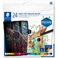 Staedtler Super Soft 149C Pack de 24 Lapices de Colores, Mina Extra Suave