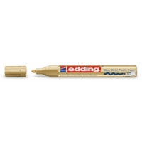 Edding 750 Rotulador Permanente, Trazo 2-4mm, Seca rápido, Oro