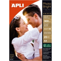 Apli Papel Fotografico Photobright Larga Duracion A4 300g 20 Hojas