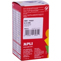 Apli Gomets Redondos Oro Metalizado - Ø33mm - 59 Hojas Pretroqueladas - 708 Gomets por Rollo - Cumplen Normas EN-71 y FSC - Adhe