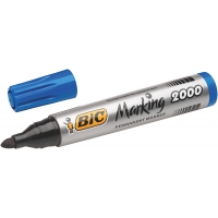 Bic Marking 2000 Ecolutions Rotulador Permanente, Tinta base alcohol, Seca rápido, Azul