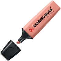 Stabilo Boss Naturecolors Pack de 4 Marcadores, Trazo 2-5mm, Colores Negro, Ocre Oscuro, Siena y Verde Barro