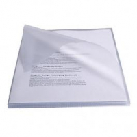 Esselte Caja de 50 Dossiers Uñero PVC 250 Micras, Tamaño Folio, Transparente