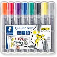 Staedtler Lumocolor Flipchart 356 Pack de 8 Marcadores Permanentes