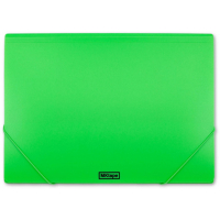 MKtape Carpeta de Solapas, Cierre de Gomas, Folio, Verde Fluor
