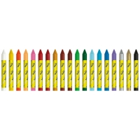 Alpino Maxidacs Pack de 15 Ceras Blandas para Niños, Extra Grande 120mm x 14mm, No Mancha