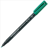 Staedtler Lumocolor 317 Rotulador Permanente, Punta Media Redonda, Trazo 1mm, Verde
