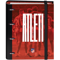 Dohe Atletico de Madrid Atleti Carpeta de 4 Anillas A4 con Recambio de 100 Hojas, 4 Separadores