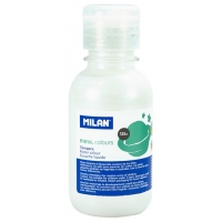 Milan Botella de Tempera 125ml Color Blanco Metalizado