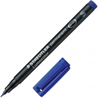 Staedtler Lumocolor Permanent 313 Rotulador Permanente de Punta Fina, Trazo 0.4mm, Azul