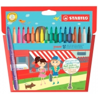 Stabilo Power Pack de 18 Rotuladores de Colores, Punta Media de 2mm
