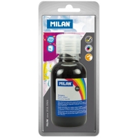 Milan Botella de Tempera 125 ml Color Negro